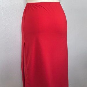Red fitted Kenzie Skirt Mid SIze SM.